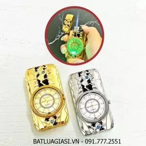 BẬT LỬA KHÈ - ĐỒNG HỒ 2IN1 HÌNH NGỰA - CÓ ĐÈN LED - (XÀI GAS)
