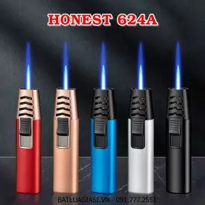 BẬT LỬA KHÈ HONEST 624A NHIỀU MÀU - (XÀI GAS)