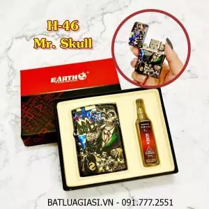BẬT LỬA ZIPPO SƠN TĨNH ĐIỆN 6 MẶT - PHIÊN BẢN NHẬT  (CÓ HỘP VÀ XĂNG) H-46