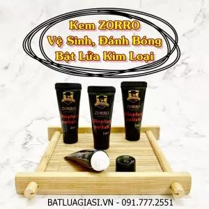 KEM ZORRO VỆ SINH, ĐÁNH BÓNG BẬT LỬA KIM LOẠI (5ML)