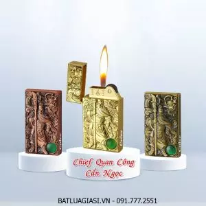 BẬT LỬA CHIEF GAS ĐÁ HÌNH QUAN CÔNG CẨN NGỌC - (XÀI GAS)
