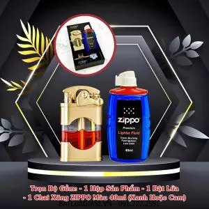 BỘ BẬT LỬA XĂNG LỘ THIÊN ZORRO Z660 - BÚNG TAY ĐÁNH LỬA (KÈM CHAI XĂNG) #VÀNG
