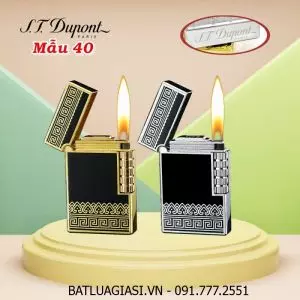 BẬT LỬA DUPONT HOA VĂN TRÁI TIM M-40 (S.T. DUPONT) - (XÀI GAS)