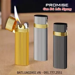 BẬT LỬA GAS ĐÁ PROMISE LỬA NGANG VÂN SỌC - (XÀI GAS)