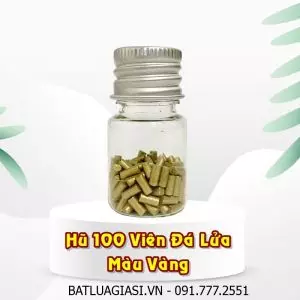HŨ 100 VIÊN ĐÁ LỬA MÀU VÀNG (ĐÁ VÀNG)