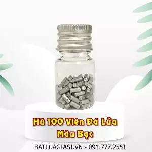 HŨ 100 VIÊN ĐÁ LỬA MÀU BẠC (ĐÁ BẠC)