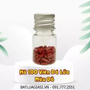 HŨ 100 VIÊN ĐÁ LỬA MÀU ĐỎ (ĐÁ ĐỎ)