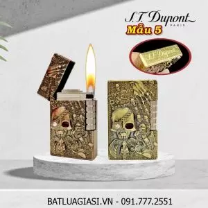BẬT LỬA DUPONT HÌNH ĐẦU LÂU M-5 (S.T. DUPONT) - (XÀI GAS)