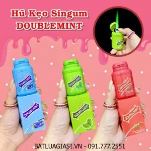 BẬT LỬA KHÈ HÌNH HŨ KẸO SINGUM DOUBLEMINT (FULLBOX) - (XÀI GAS)
