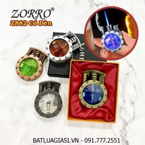 BẬT LỬA KHÈ GAS LỘ THIÊN ZORRO Z882 (CÓ ĐÈN NHẤP NHÁY) (CÓ HỘP) - (XÀI GAS)