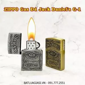 BẬT LỬA ZIPPO GAS ĐÁ JACK DANIEL'S G-1 - (XÀI GAS)