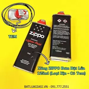 XĂNG ZIPPO MỸ BƠM BẬT LỬA 125ML - CÓ TEM (HÀNG CHUẨN XỊN)