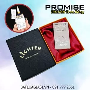 BẬT LỬA XĂNG ĐÁ PROMISE PR198B HÌNH LẠC ĐÀ TRƠN BÓNG (CÓ HỘP) - (XÀI XĂNG)
