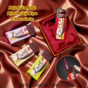 BẬT LỬA KHÈ HÌNH CÂY KẸO CHOCOLATE (KẸO SOCOLA) (CÓ HỘP) - (XÀI GAS)