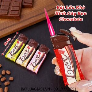 BẬT LỬA KHÈ HÌNH CÂY KẸO CHOCOLATE (KẸO SOCOLA) - (XÀI GAS)