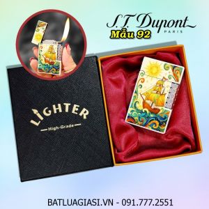 BẬT LỬA DUPONT HÌNH CHIẾC THUYỀN THUẬN BUỒM XUÔI GIÓ M-92 (S.T. DUPONT) (CÓ HỘP) - (XÀI GAS)