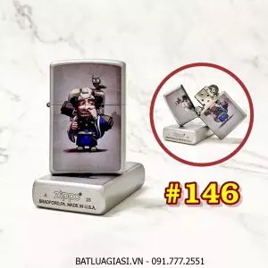 BẬT LỬA ZIPPO SƠN TĨNH ĐIỆN 2 MẶT CHỦ ĐỀ TÂY DU KÝ HÌNH SA TĂNG (CÓ MỘC ĐÁY) - (XÀI XĂNG) #146