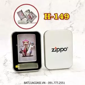 BẬT LỬA ZIPPO SƠN TĨNH ĐIỆN 2 MẶT CHỦ ĐỀ TÂY DU KÝ HÌNH ĐƯỜNG TAM TẠNG (CÓ MỘC ĐÁY) (HỘP THIẾC KÈM XĂNG) H-149