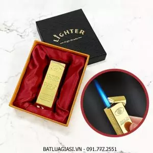 BẬT LỬA KHÈ HÌNH THỎI VÀNG KHỐI 9999 (CÓ HỘP) - (XÀI GAS)