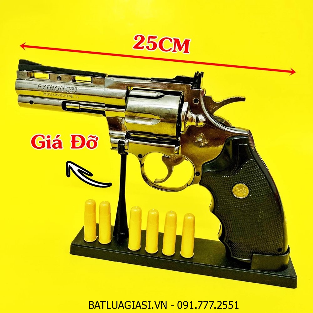 BẬT LỬA KHÈ HÌNH SÚNG RULO LỚN TRÁI KHẾ XOAY (CÓ GIÁ ĐỠ) SIZE: 25CM - (XÀI GAS)