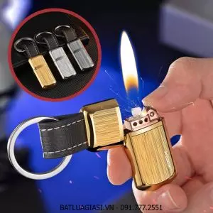 BẬT LỬA XĂNG ĐÁ - MÓC KHOÁ JOOX VÂN XƯỚC (KIM LOẠI) - (XÀI XĂNG)