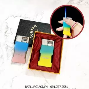BẬT LỬA KHÈ HONEST 538 MÀU CẦU VÒNG (CÓ HỘP) - (XÀI GAS)