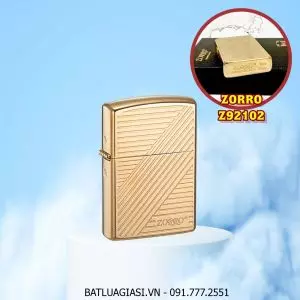 BẬT LỬA ZIPPO ZORRO KẺ SỌC LỚN Z92102 (FULLBOX) - (XÀI XĂNG)