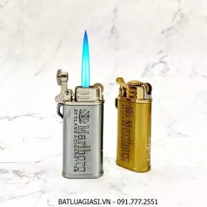 BẬT LỬA KHÈ GAS ĐÁ RÃNH TAY CHIEF CF220C LOGO MARLBORO (KIM LOẠI) - (XÀI GAS)