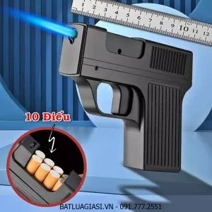 BẬT LỬA KHÈ - HỘP THUỐC FOCUS 2IN1 HÌNH SÚNG (ĐỂ ĐƯỢC 10 ĐIẾU THUỐC) - (XÀI GAS)