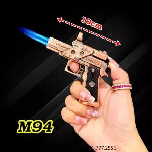 BẬT LỬA KHÈ 2 TIA HÌNH SÚNG M94 (SIZE: 10CM) - (XÀI GAS)