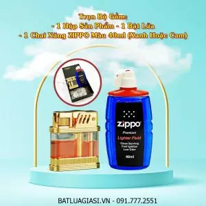 BỘ BẬT LỬA XĂNG LỘ THIÊN ZORRO Z716 (KÈM CHAI XĂNG) #VÀNG