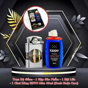 BỘ BẬT LỬA XĂNG LỘ THIÊN ZORRO Z660 - BÚNG TAY ĐÁNH LỬA (KÈM CHAI XĂNG) #BẠC