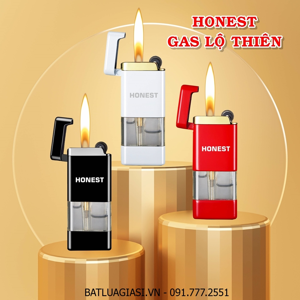 BẬT LỬA HONEST GAS LỘ THIÊN 536 - GAS ĐÁ RÃNH TAY - (XÀI GAS)
