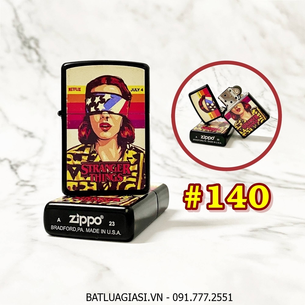 BẬT LỬA ZIPPO SƠN TĨNH ĐIỆN 2 MẶT KIỂU VINTAGE (CÓ MỘC ĐÁY) - (XÀI XĂNG) #140