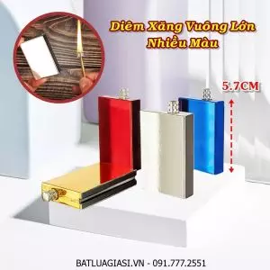 BẬT LỬA DIÊM XĂNG VUÔNG LỚN NHIỀU MÀU (DIÊM XĂNG SINH TỒN) - (XÀI XĂNG)