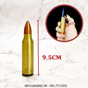 BẬT LỬA KHÈ HÌNH VIÊN ĐẠN LỚN 921 (KIM LOẠI) - (XÀI GAS)