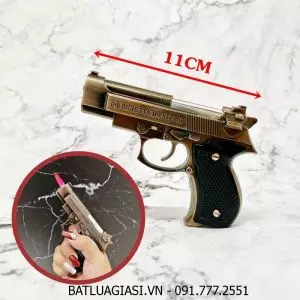BẬT LỬA KHÈ HÌNH SÚNG M92 (SIZE: 11CM) - (XÀI GAS)