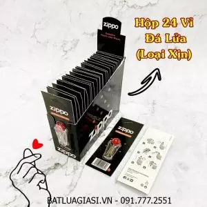 HỘP 24 VỈ ĐÁ LỬA THAY ZIPPO (ĐÁ LỬA ZIPPO MỸ)